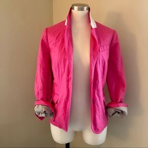 Hot Pink Herringbone Schoolboy Blazer